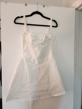 House Of Cb White Mini Dress Plus Cup